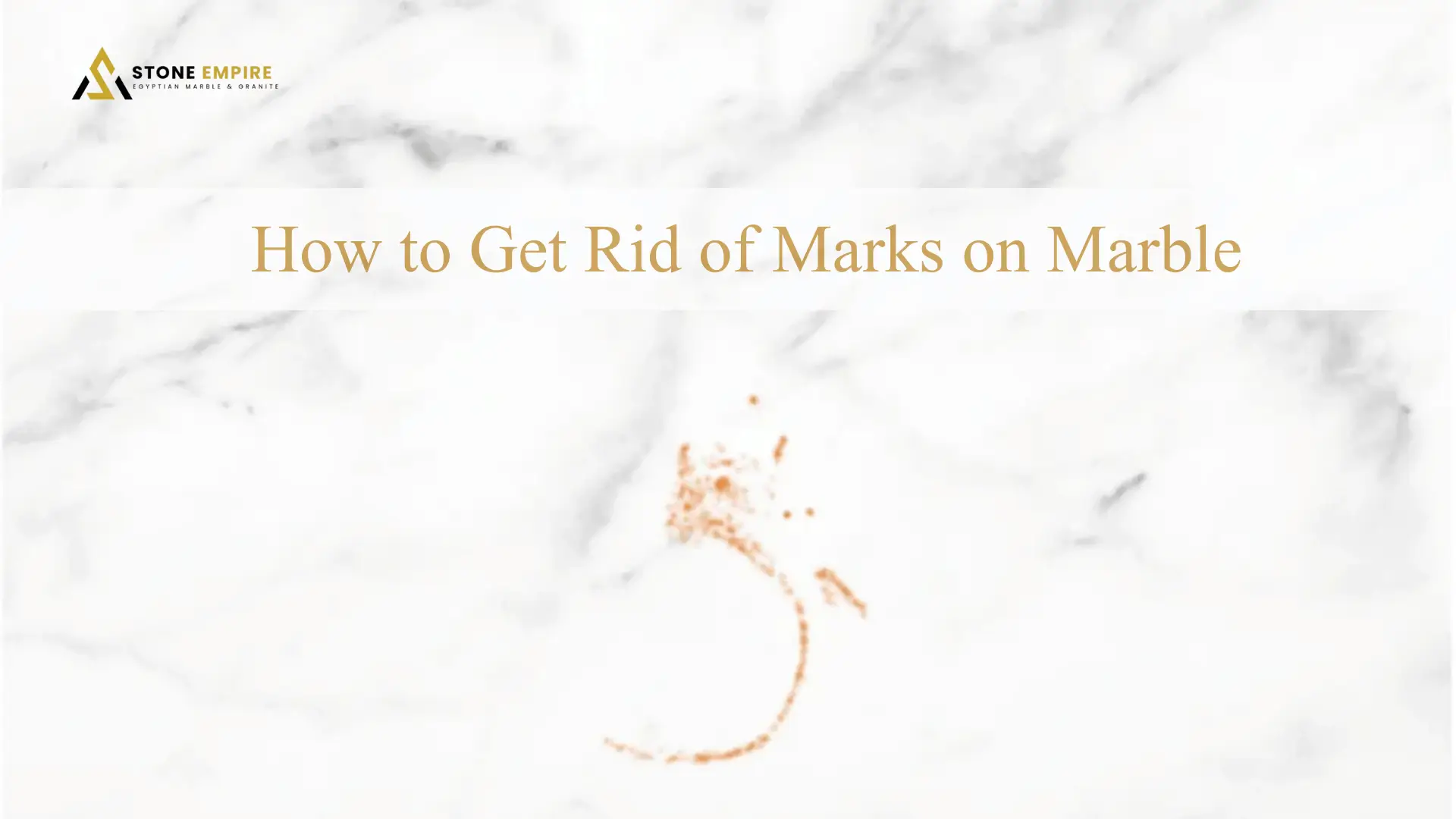 how to get rid of marks on marble