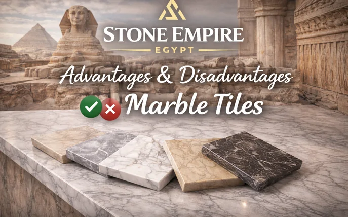 advantages and disadvantages of marble tiles