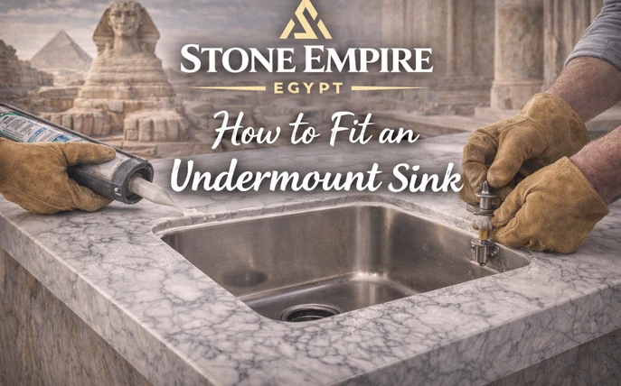 how to fit an undermount sink